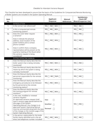 Checklist for Attendant Variance Request - Tennessee, Page 6