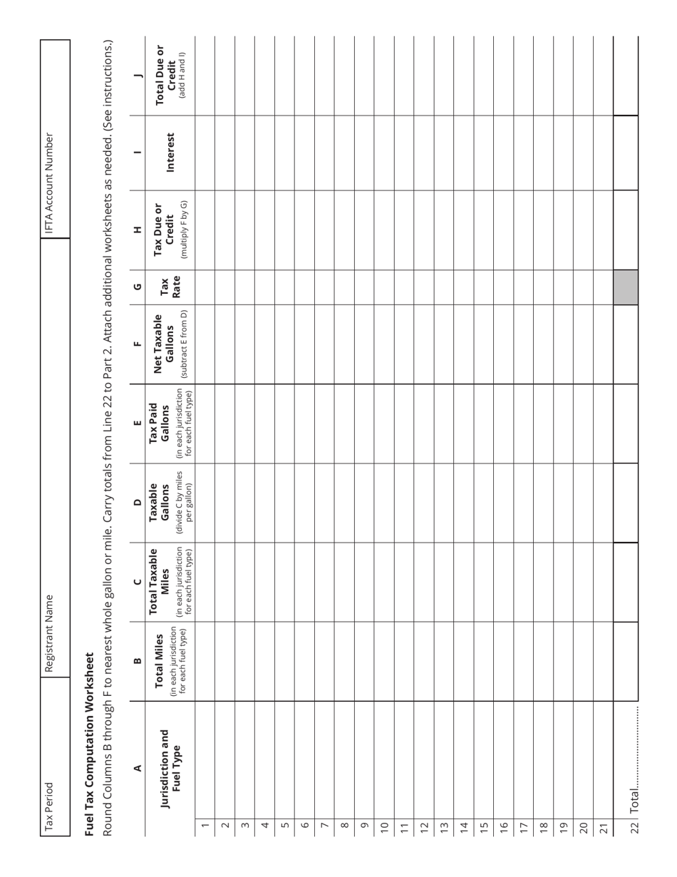 Form IFT506 (RV-R00108) International Fuel Tax Agreement Tax Return - Tennessee, Page 3