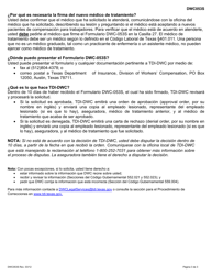 Formulario DWC053S Solicitud Del Empleado Para Cambiar De Medico De Tratamiento - Texas (Spanish), Page 3