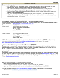 Formulario DWC060S Solicitud Para Resolucion De Disputas Por Honorarios Medicos - Texas (Spanish), Page 4