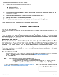 Form DWC098 Subsequent Injury Fund Reimbursement Request Form - Pharmaceutical - Texas, Page 2