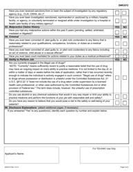 Form DWC072 Medical Quality Review Panel Application - Texas, Page 5
