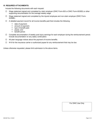 Form DWC097 Subsequent Injury Fund Reimbursement Request Form - Multiple Employment - Texas, Page 3