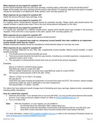 Form DWC097 Subsequent Injury Fund Reimbursement Request Form - Multiple Employment - Texas, Page 5