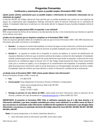 Formulario DWC156S Certificacion Y Autorizacion Para Un Posible Empleo - Texas (Spanish), Page 3