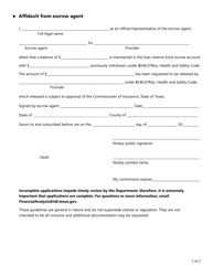 Form FIN383 (CCRC Form 2) &quot;Continuing Care Provider&quot; - Texas, Page 2