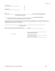 Form FIN431 Application for Renewal, Surrender, or Change of Information for a Life Settlement Provider or Broker - Texas, Page 17