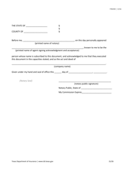 Form FIN430 License Application for a Life Settlement Provider or Broker - Texas, Page 15