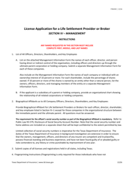 Form FIN430 License Application for a Life Settlement Provider or Broker - Texas, Page 22