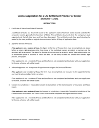 Form FIN430 License Application for a Life Settlement Provider or Broker - Texas, Page 8