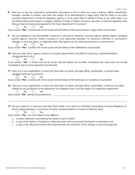 Form FIN511 Reinsurance Intermediary Biographical Affidavit - Texas, Page 2