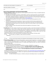 Form FIN510 Application for Reinsurance Intermediary License - Texas, Page 4