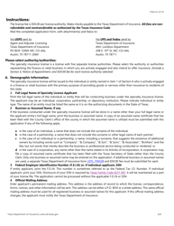 Form FIN514 Application for a Specialty Insurance License - Texas, Page 6