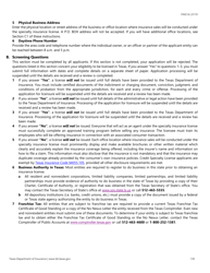 Form FIN514 Application for a Specialty Insurance License - Texas, Page 7