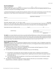 Form FIN526 Discount Health Care Program Operator Biographical Certificate - Texas, Page 3
