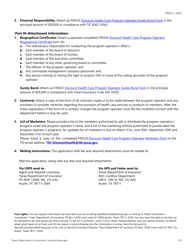 Form FIN527 Discount Health Care Program Operator Registration - Texas, Page 3