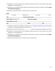 Form FIN507 &quot;Application for Insurance Agency License&quot; - Texas, Page 4