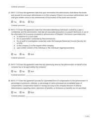 Form FIN587 Third Party Administrator Contract Review Checklist - Texas, Page 5