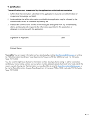 Form FIN614 Rfq Application - Reinsurance Services - Texas, Page 4