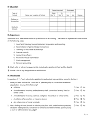 Form FIN616 Rfq Application - Accounting Services - Texas, Page 2