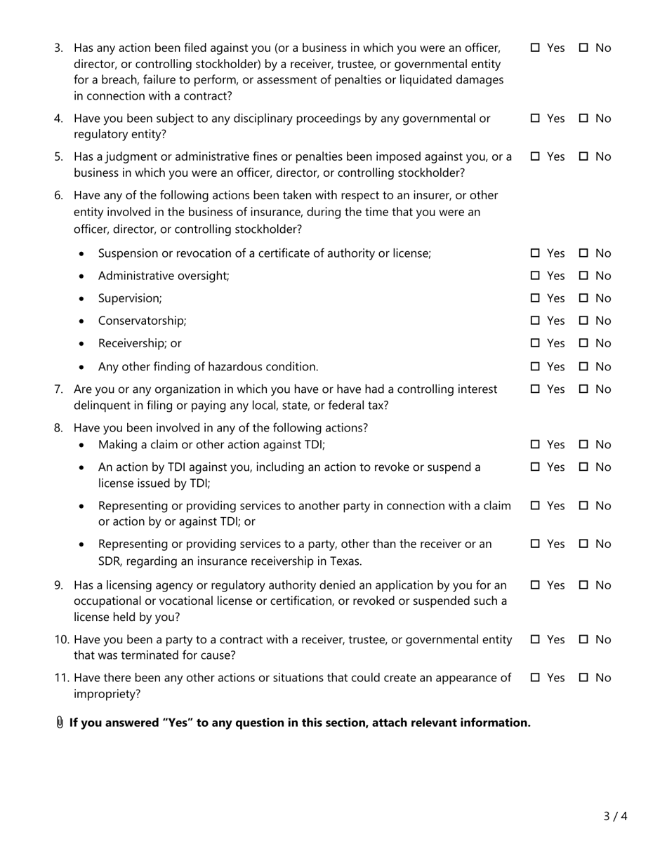 Form FIN616 Rfq Application - Accounting Services - Texas, Page 3