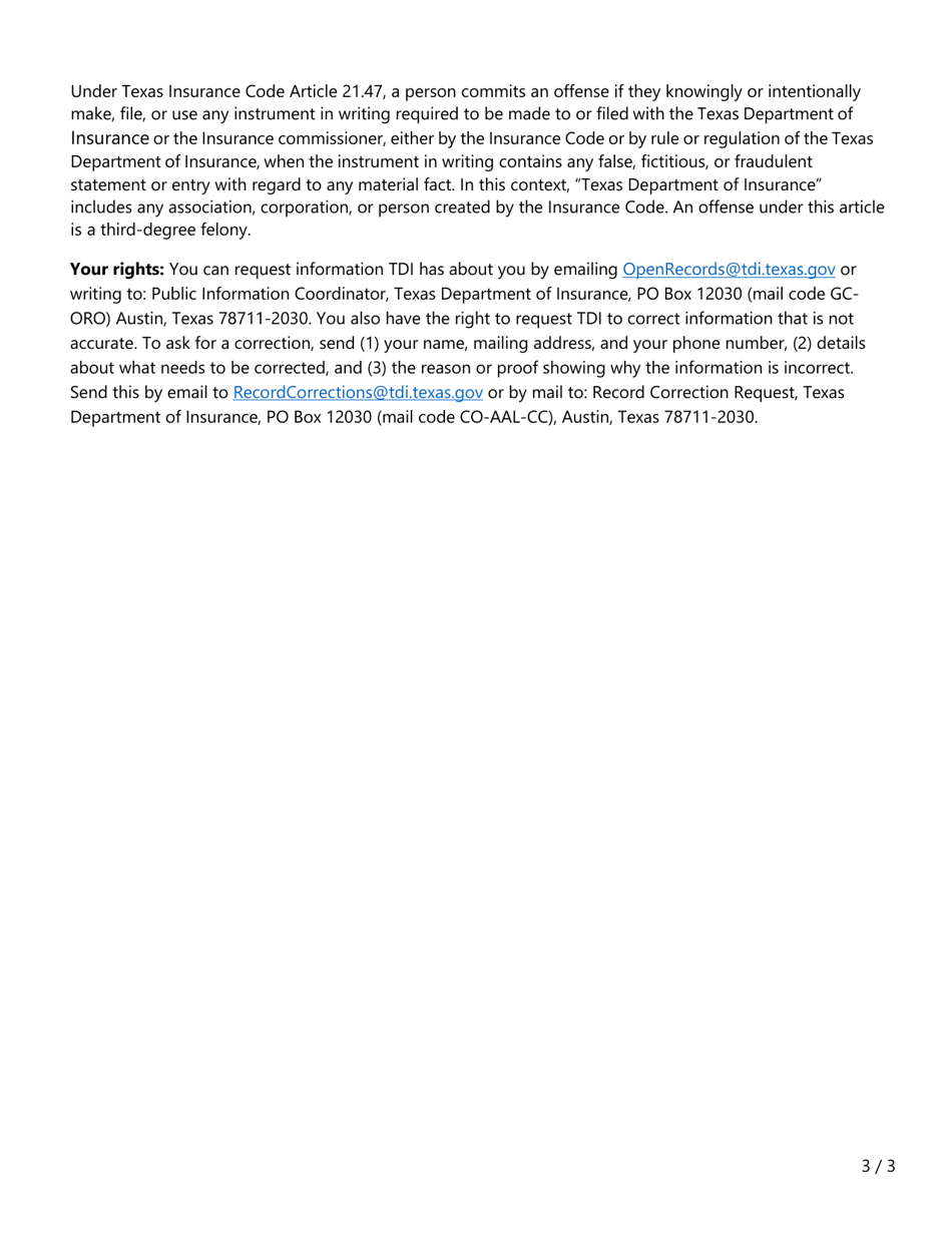 Form PC428 (WPI-2-BC-5) Inspection Verification - Texas, Page 3
