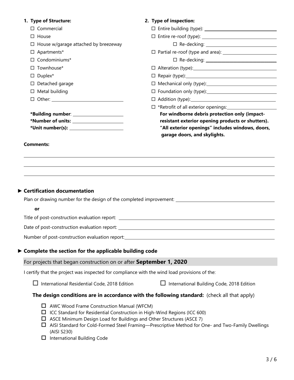 Form PC434 (WPI-2E) Application for Certificate of Compliance - Texas, Page 3