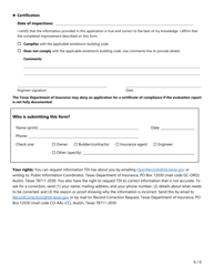 Form PC434 (WPI-2E) Application for Certificate of Compliance - Texas, Page 6
