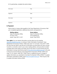 Form SF025 Fire Extinguisher Certificate of Registration Application - Texas, Page 6