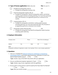 Form SF026 Individual Application for All Types of Fire Extinguisher Licenses - Texas, Page 2