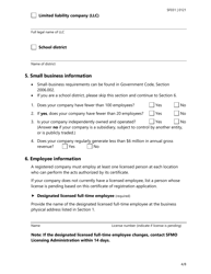 Form SF031 Fire Alarm Certificate of Registration Application - Texas, Page 4