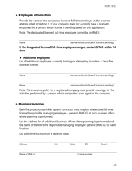 Form SF037 Fire Sprinkler Certificate of Registration Application - Texas, Page 4