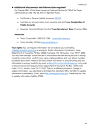 Form SF088 Fire Sprinkler Certificate of Registration Renewal Application - Texas, Page 4