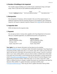 Form SF259 Fire Safety Inspection Request Form - Texas, Page 3