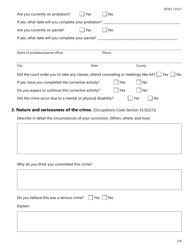 Form SF261 Criminal History Information Supplemental Form - Texas, Page 2