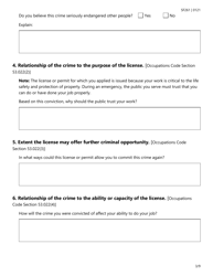 Form SF261 Criminal History Information Supplemental Form - Texas, Page 3