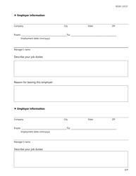 Form SF261 Criminal History Information Supplemental Form - Texas, Page 6