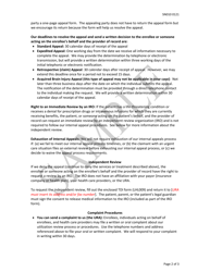 Form SN010 Ura Adverse Determination Notice, Specialty Health - Sample - Texas, Page 2