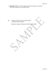 Form SN010 Ura Adverse Determination Notice, Specialty Health - Sample - Texas, Page 3
