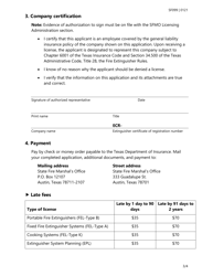 Form SF099 Individual License Renewal Application for All Types of Fire Extinguisher Licenses - Texas, Page 3