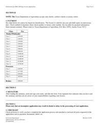 Instructions for Form REG-200 Egg License Application - Texas, Page 4