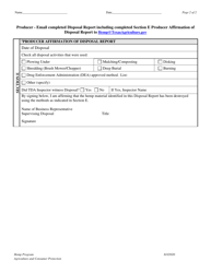 Form RHP-823 Disposal Report - Texas, Page 2