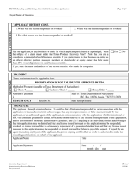 Form RPC-400 Handling and Marketing of Perishable Commodities Application - Texas, Page 4