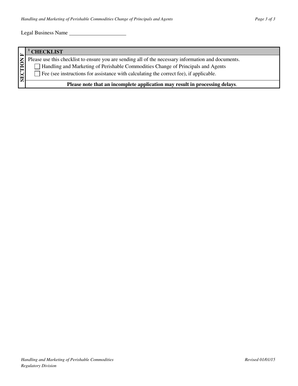 Form RPC-403 Change of Principals and Agents - Texas, Page 3