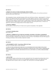 Instructions for Form R-001 Regulatory Change Template a (Grain Warehouse, Fish Farm Vehicle, Hmpc, Licensed Service Company) - Texas, Page 2