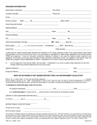 Form PWD135 Application to Transfer Bay/Bait Shrimp Boat License - Texas, Page 2