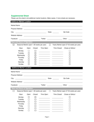 Certified Farmers Market Application - Texas, Page 4