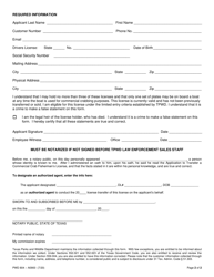 Form PWD804 Application to Transfer Crab Fisherman&#039;s License - Texas, Page 2