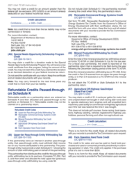 Instructions for Form TC-65 Utah Partnership/Limited Liability Partnership/Limited Liability Company Return - Utah, Page 19