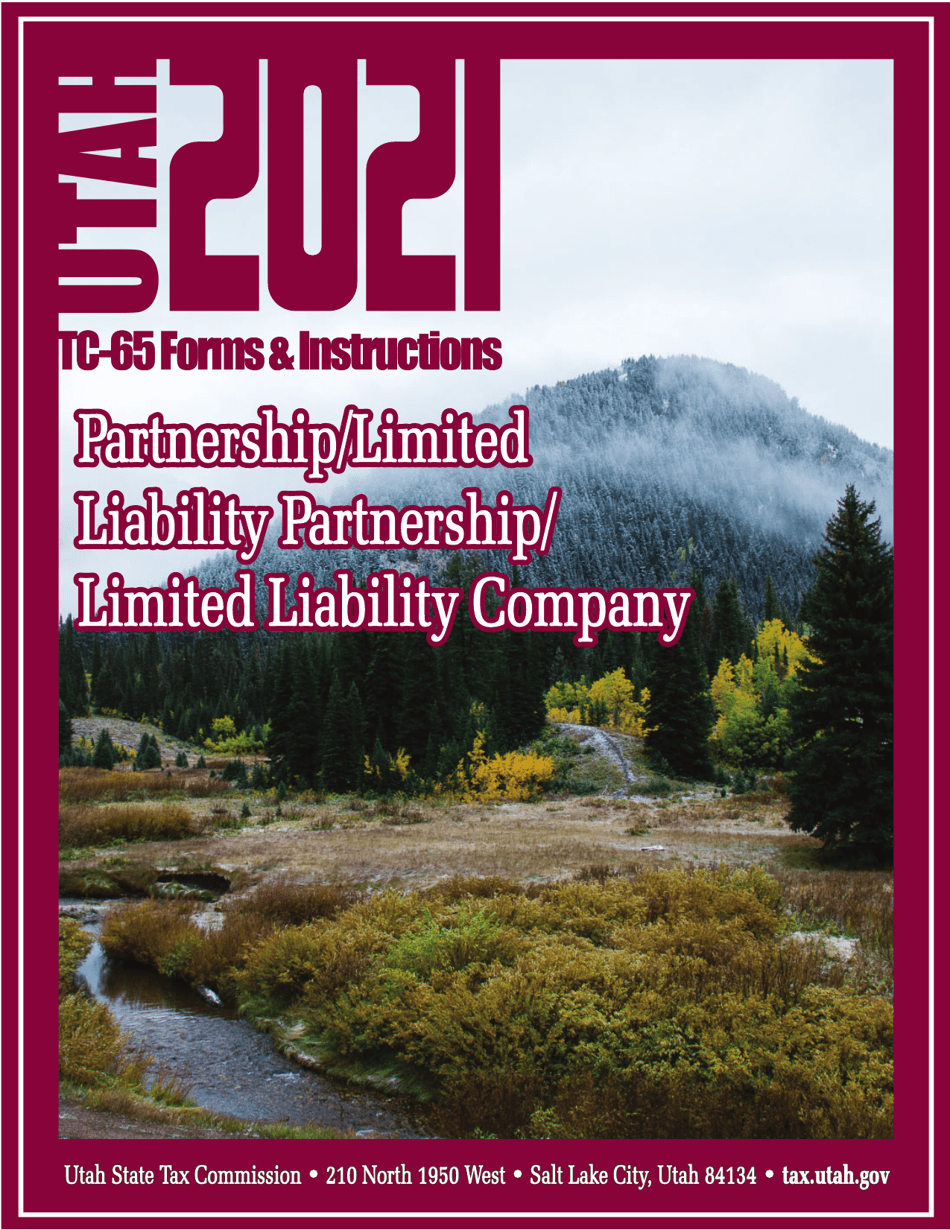 Instructions for Form TC-65 Utah Partnership / Limited Liability Partnership / Limited Liability Company Return - Utah, Page 1
